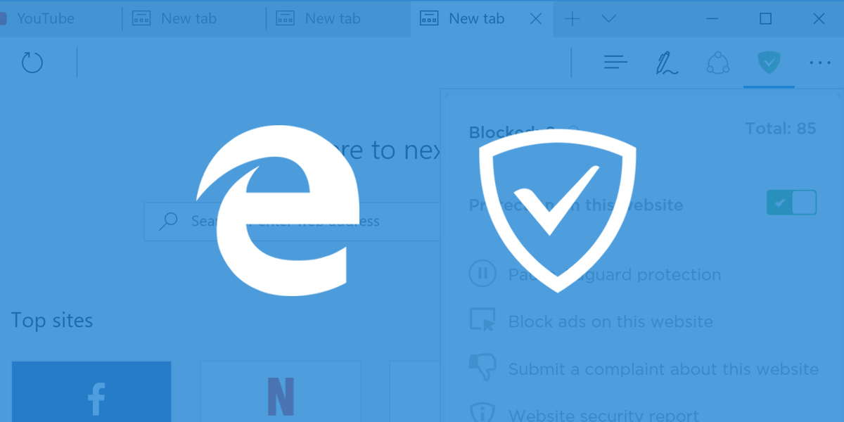 Установить adguard для edge