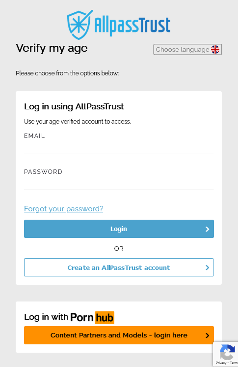 A screenshot of a verification form