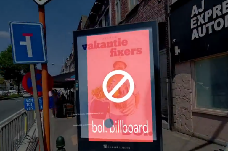 Real-life ad blocker