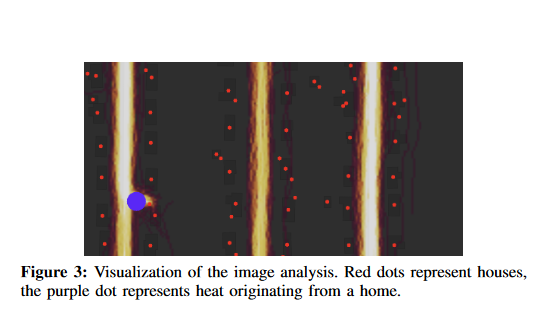 The image shows heatmap routes leading to users’ homes