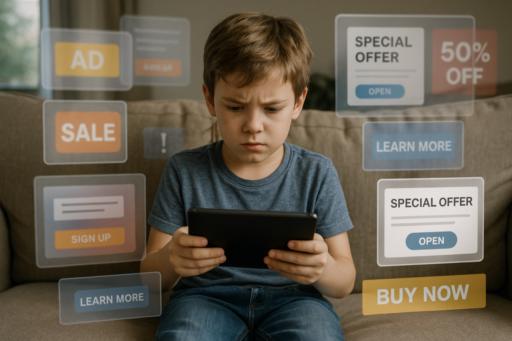 Why are kids getting distracted by ads so easily?
