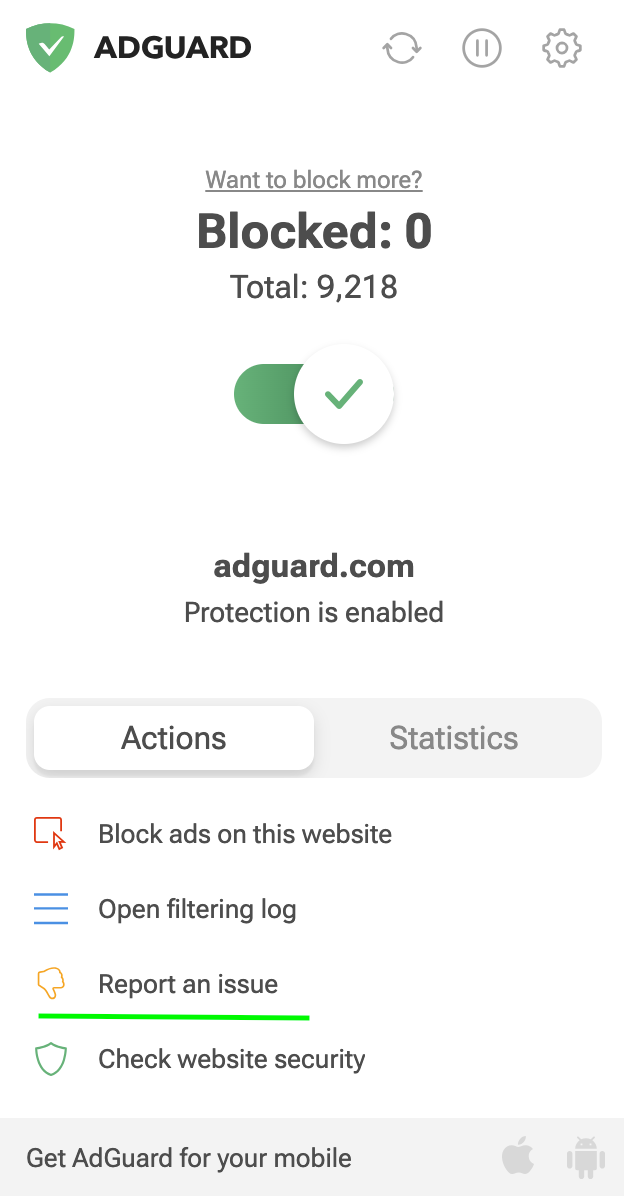 how to add an exception for website torrentz.eu to adguard