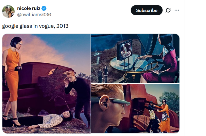 Google Glass in Vogue in 2013