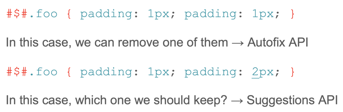 Example of applying one or the other API