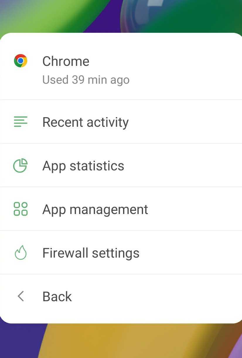 Assistant Chrome menu *mobile_border