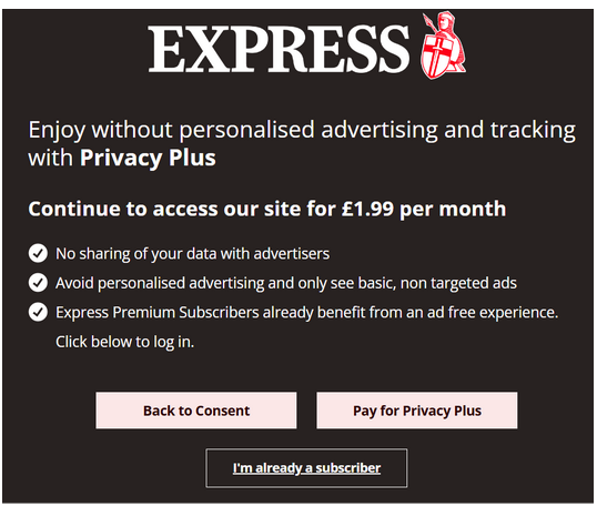 Express’s last ‘consent’ reminder