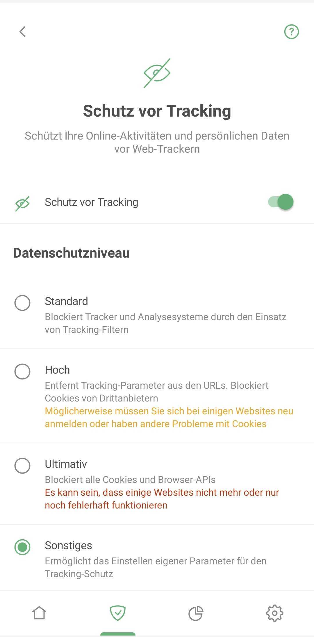 Schutz vor Tracking *mobile_border