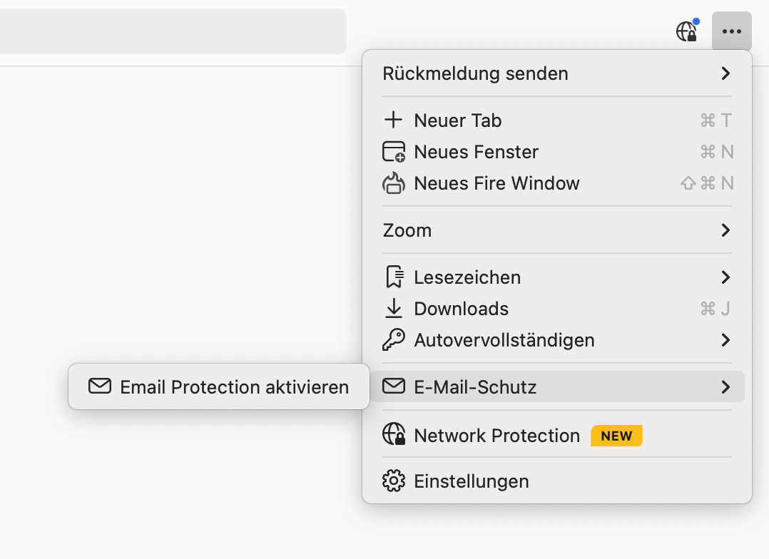 DuckDuckGo: E-Mail-Schutz
