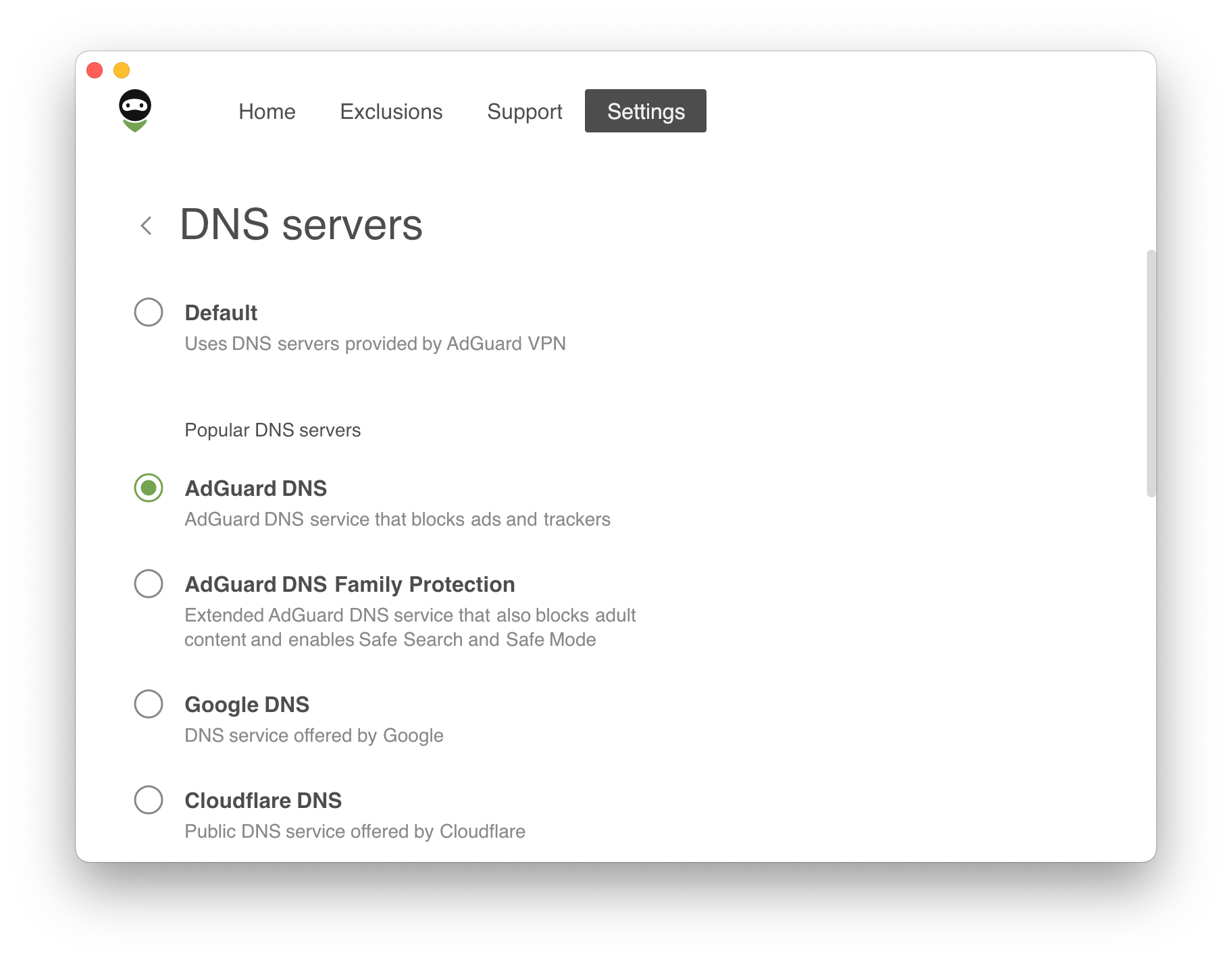 vpn adguard dns