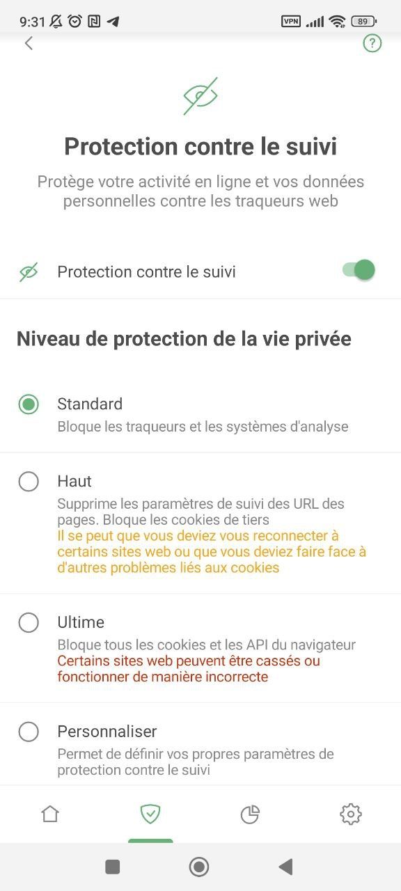 Protection contre le suivi *mobile_border
