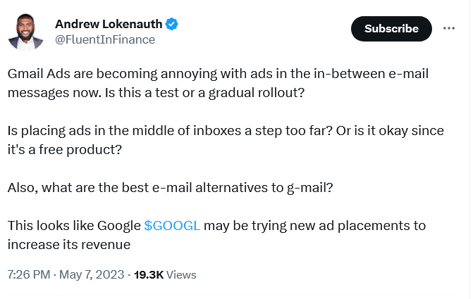 Users are asking for alternatives to Gmail
