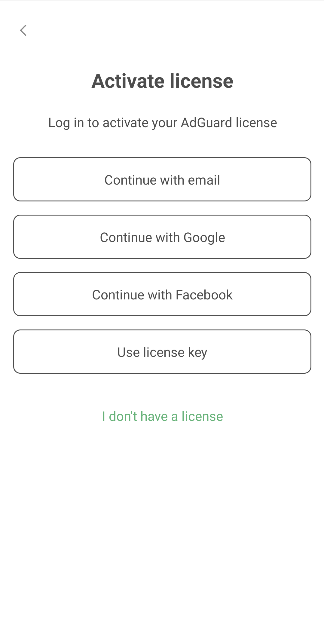 Activating a license *mobile_border