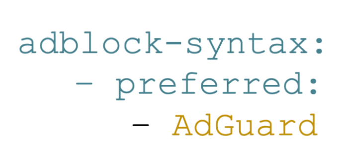 Selecting a preferred syntax in AGLint *mobile