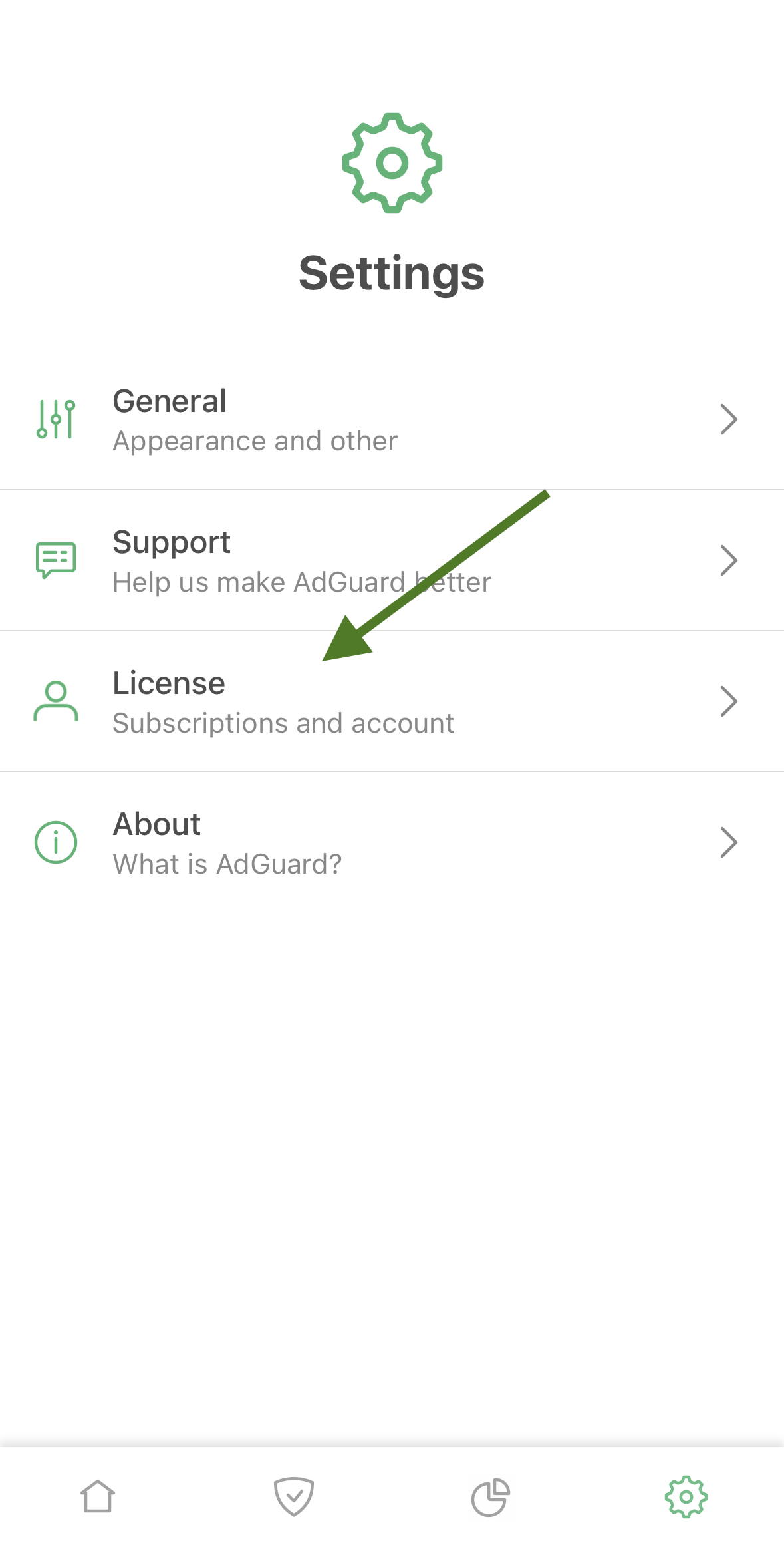 how to enable adguard ios