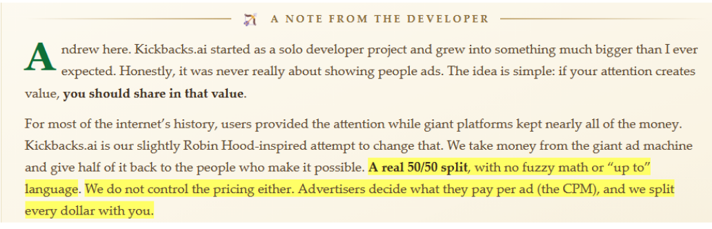 Developer&rsquo;s promise of a 50/50 split