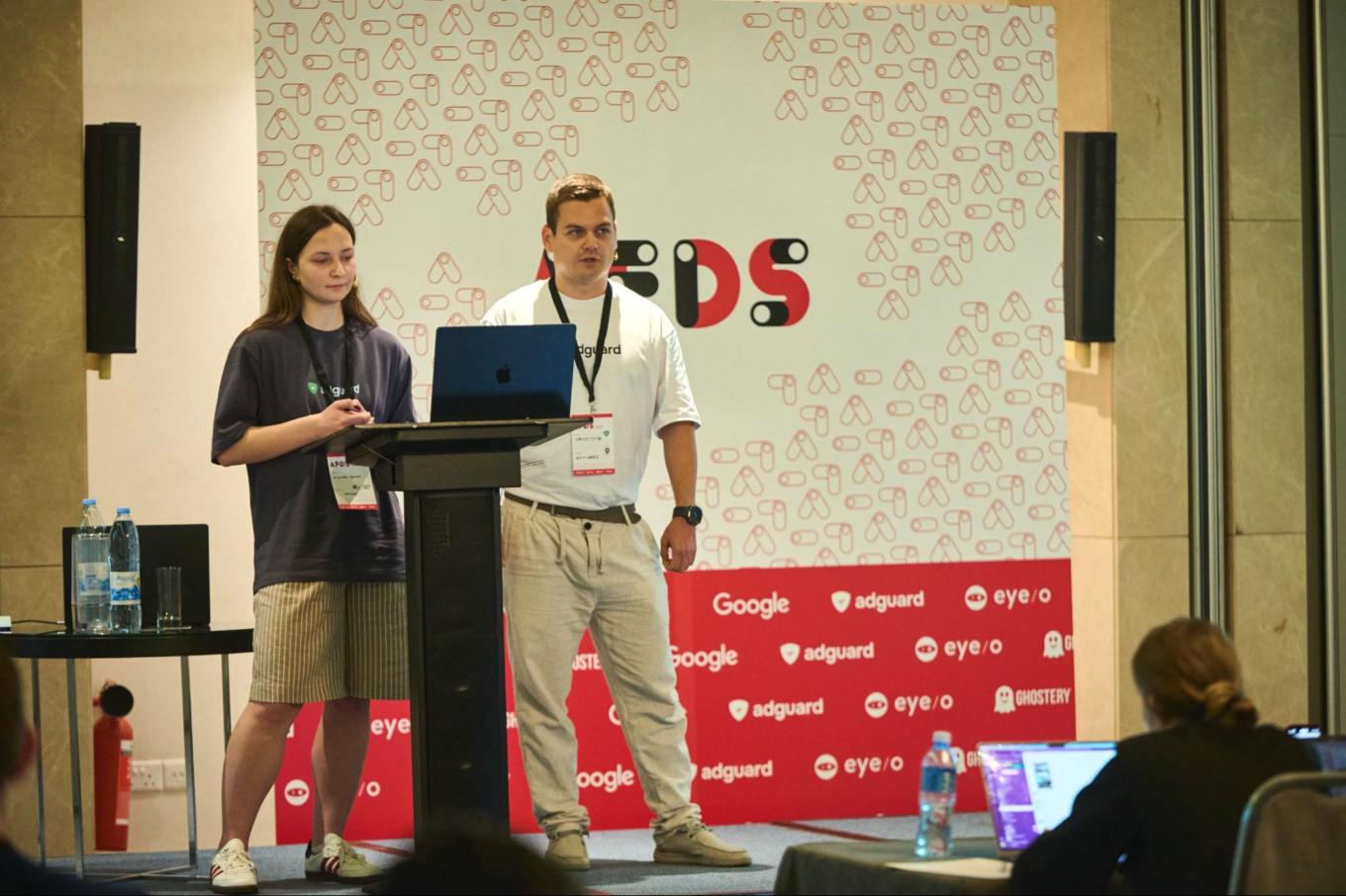 D&aacute;vid and Liza presenting at AFDS 2025
