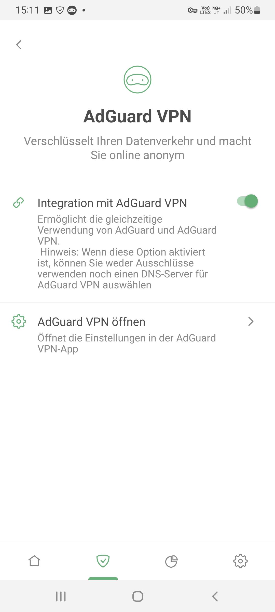Integration mit AdGuard VPN
