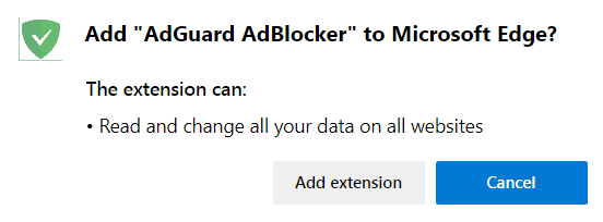 adguard extension for edge