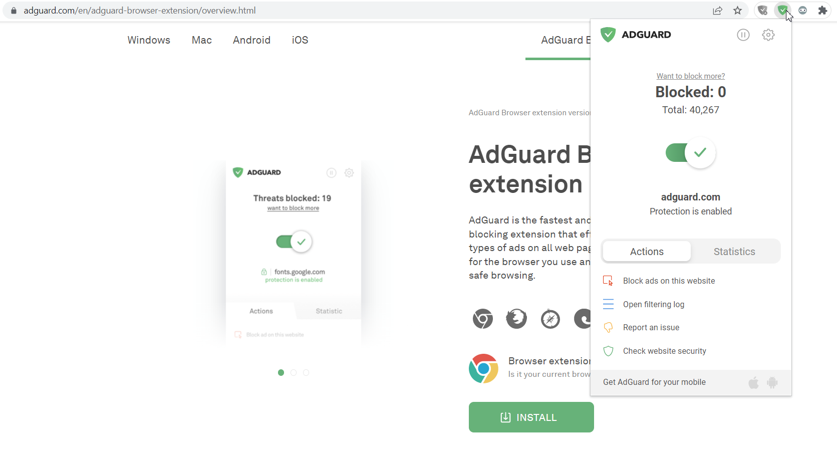 AdGuard Browser Extension for Chrome *border