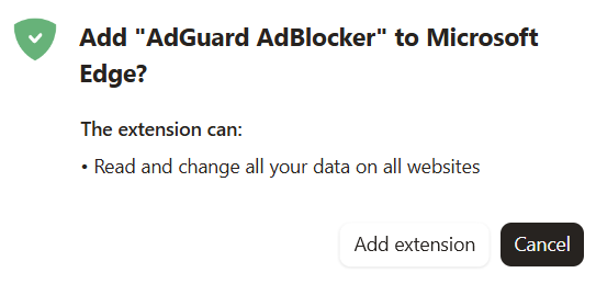 Edge dialog window *border