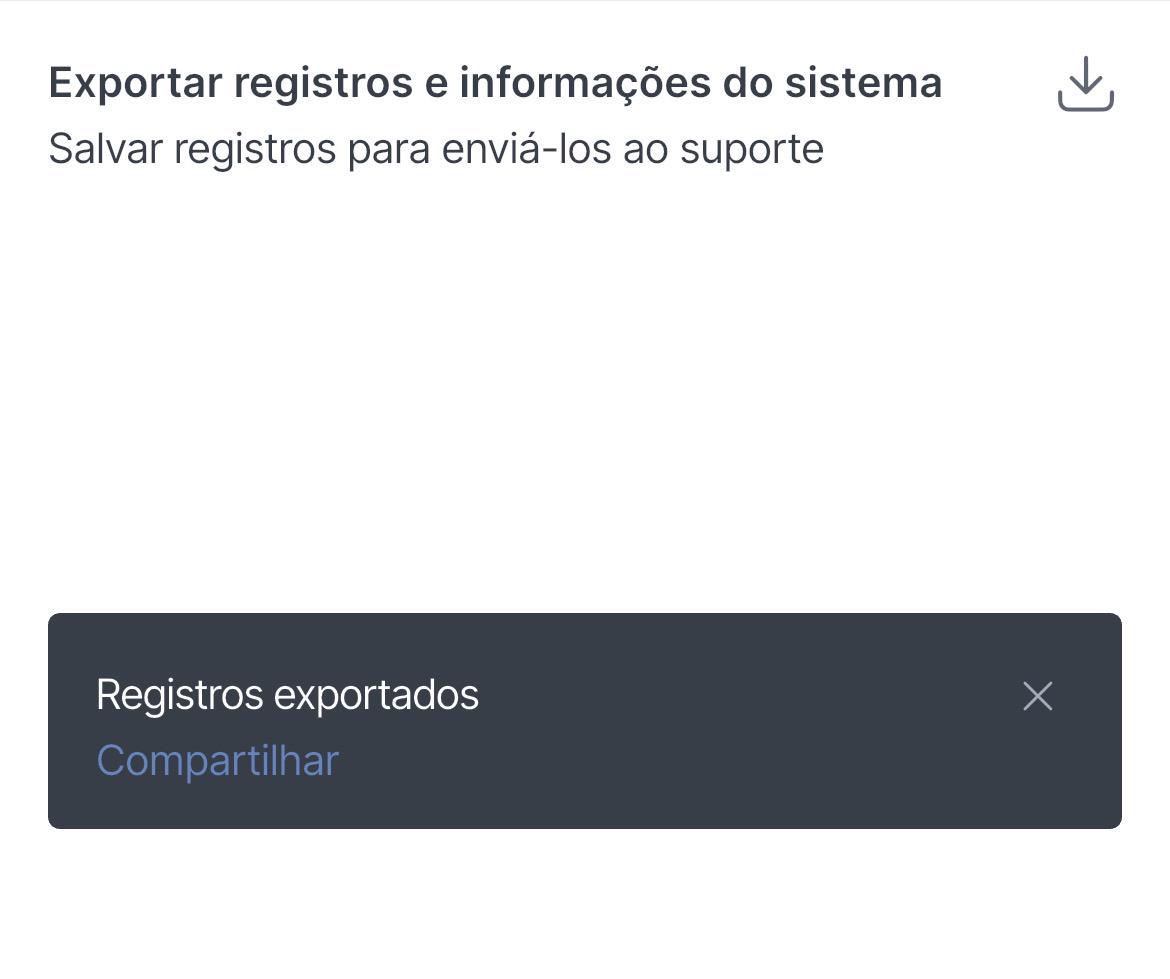 Logs exported *mobile