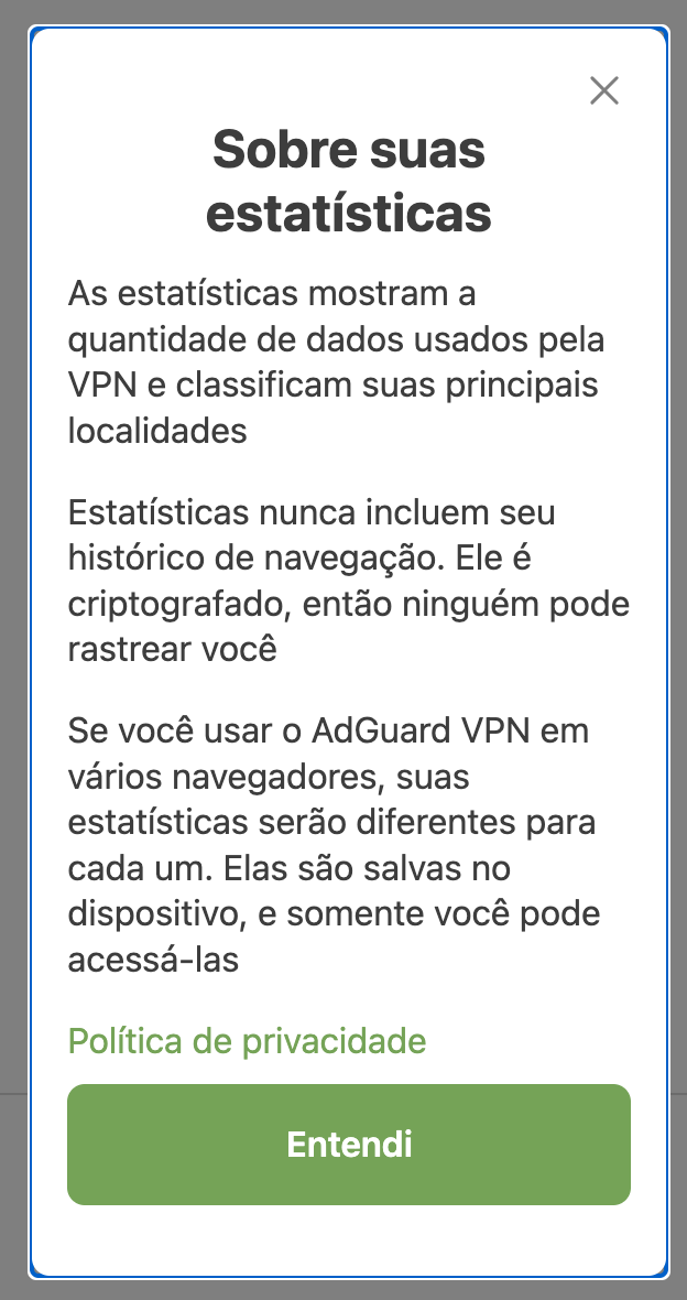 Menu pop-up *mobile border