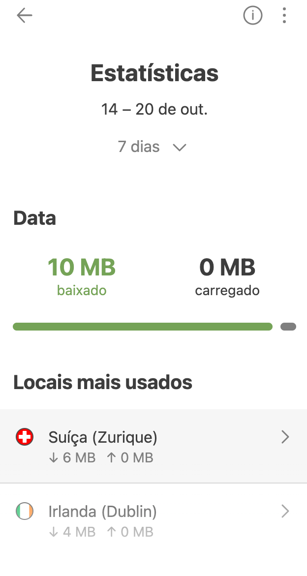 Aba Estatísticas *mobile border