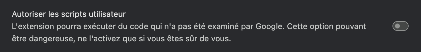 Autoriser les scripts utilisateur *border