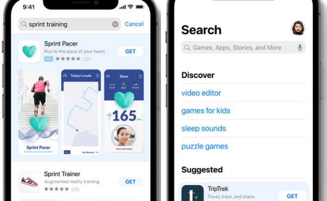 Apple zeigt derzeit Werbung an zwei Stellen in seinem App Store an