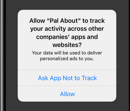 第三方应用程序需要征得用户的同意才能跟踪他们