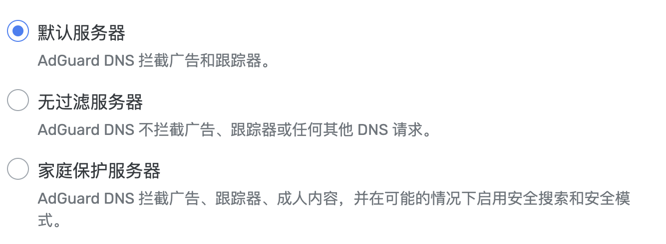 DNS 服务器列表 *border