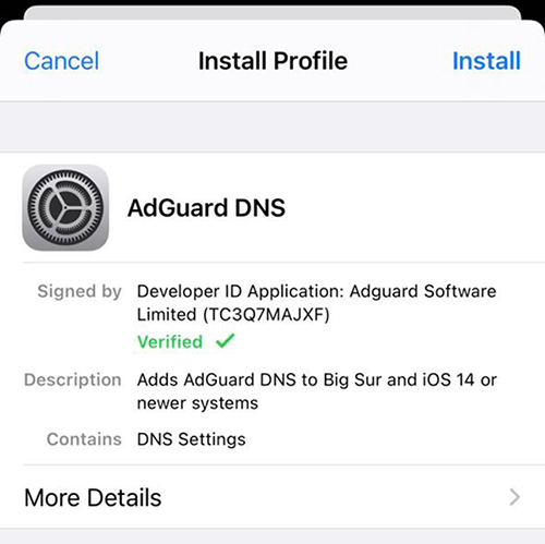 adguard ios 14