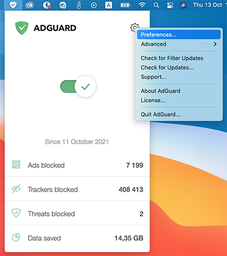 adguard proxy settings