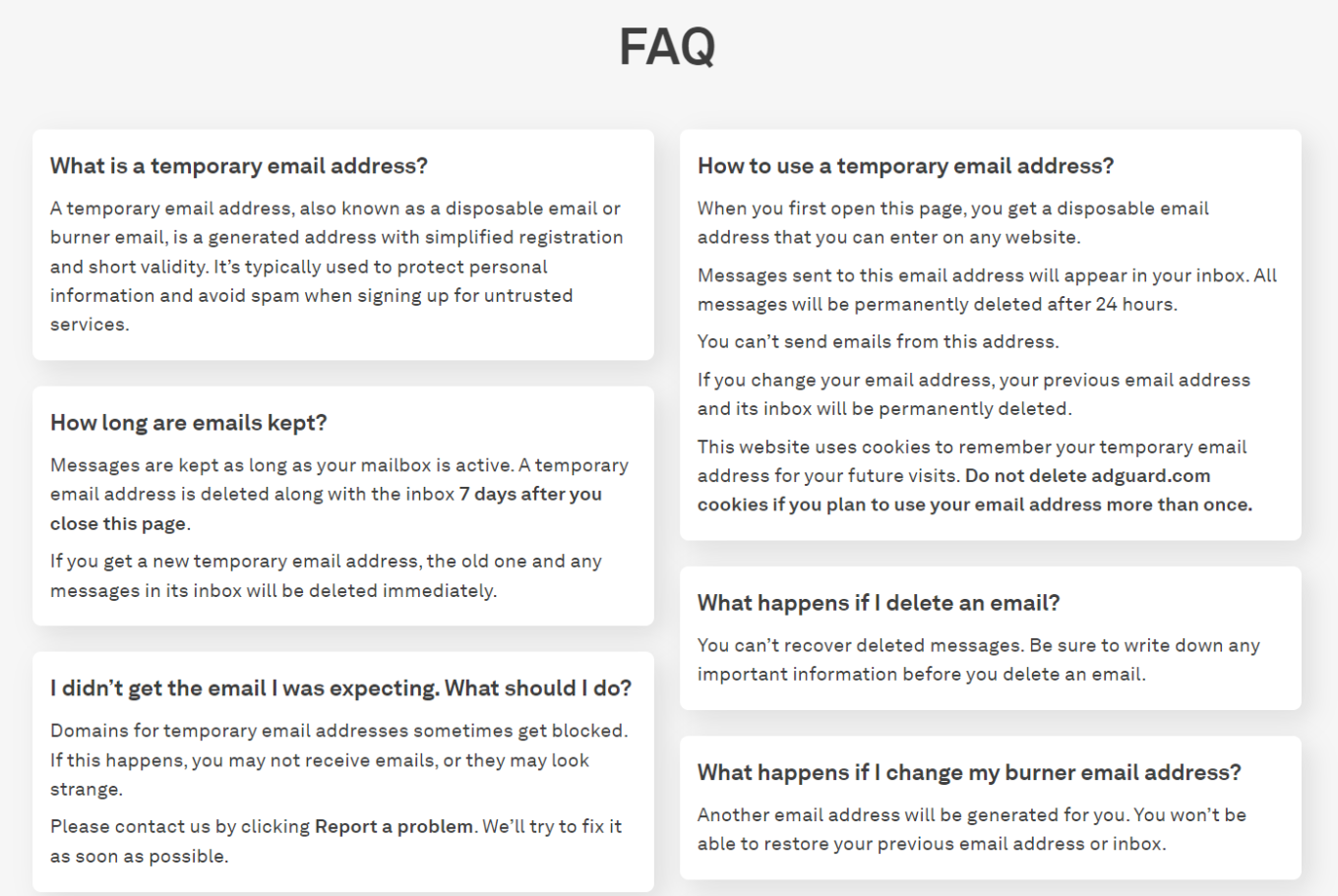 FAQ