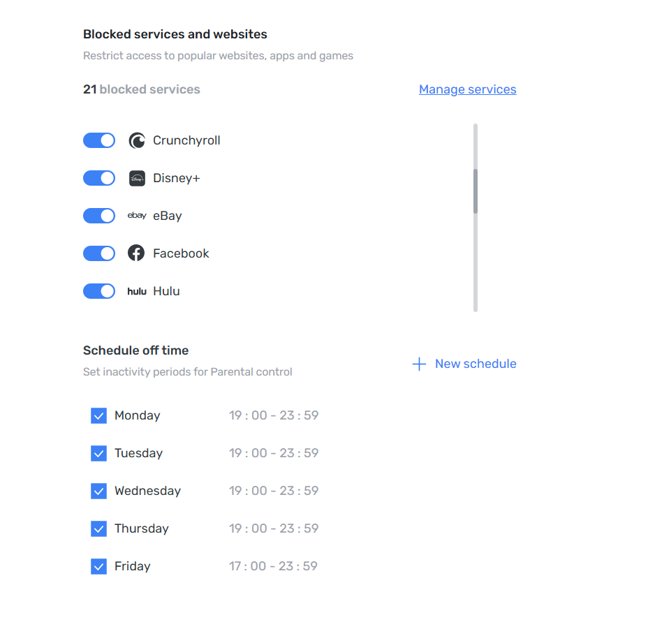 家长控制 *border