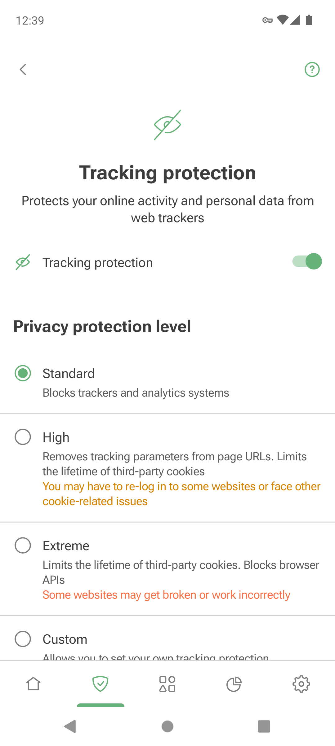 Tracking protection *mobile_border