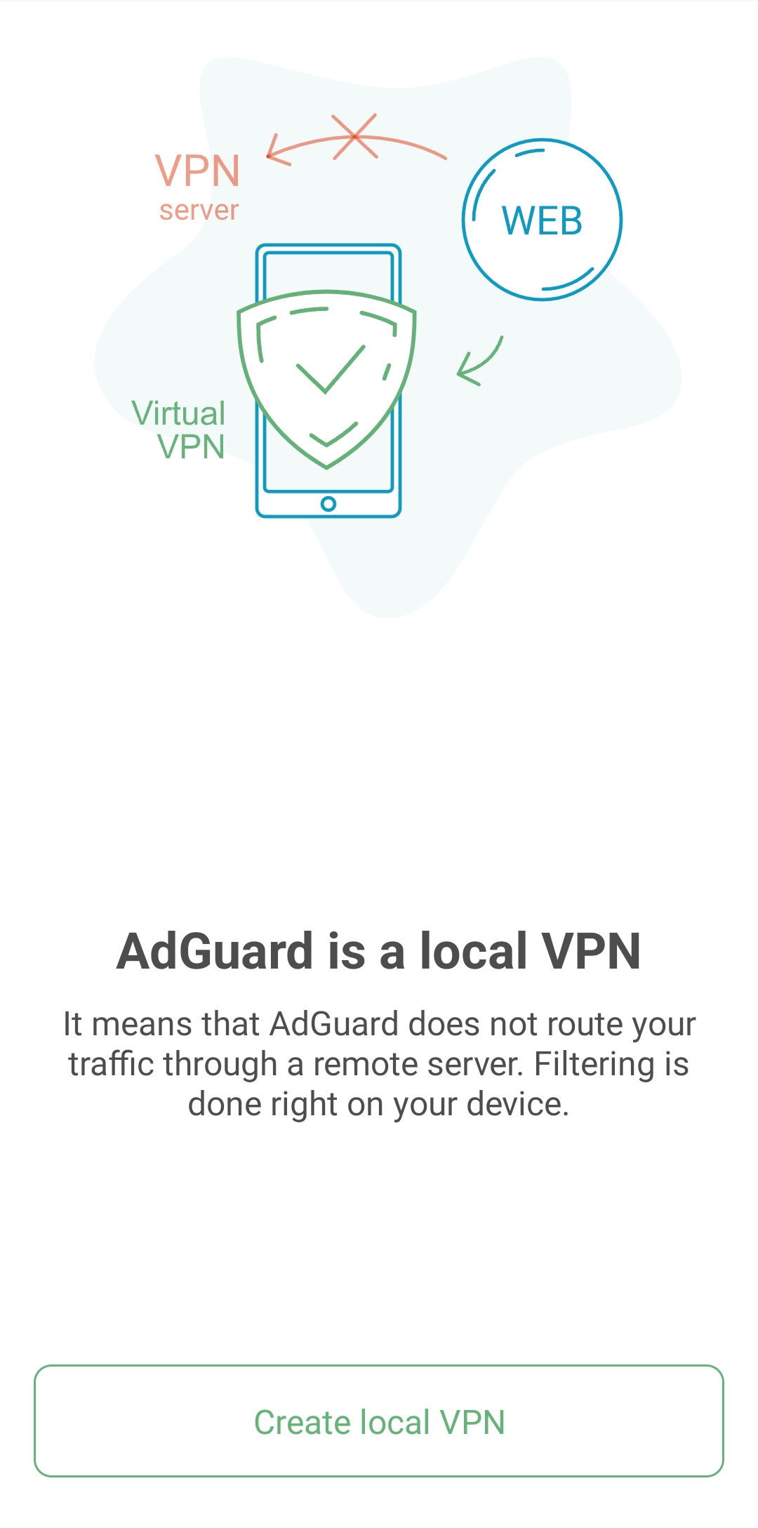 Create a local VPN *mobile_border