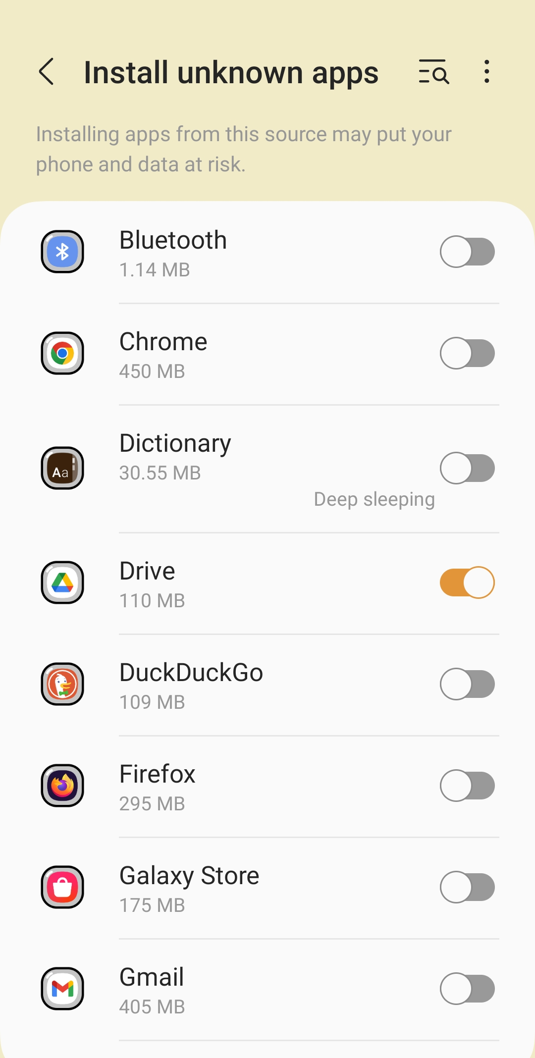 Installing apps from unknown sources *mobile_border