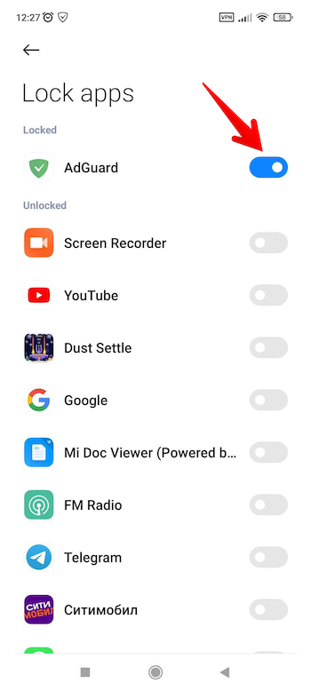 Nastavení Miui *mobile_border