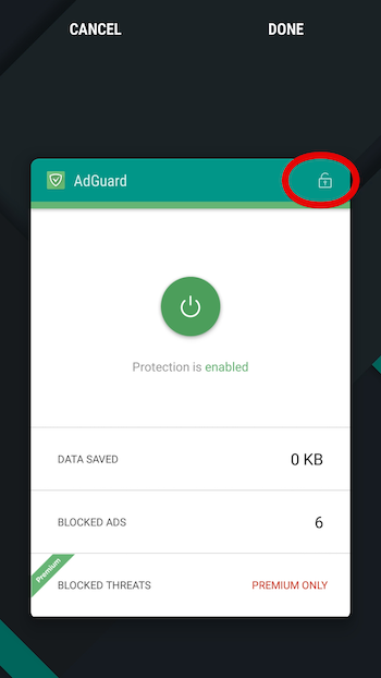 adguard samsung s9