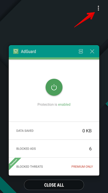 adguard dont work on samsung tablet 2