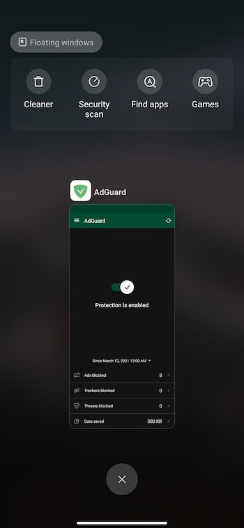 disable adguard android