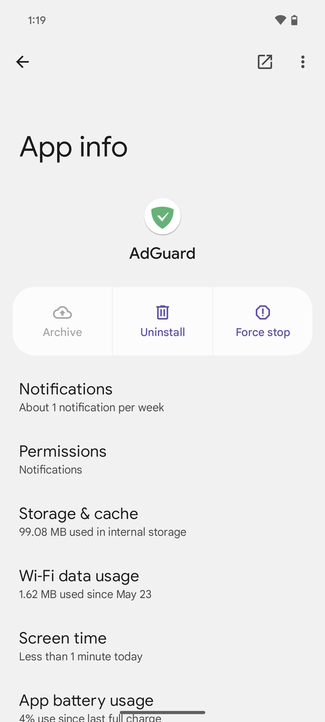 AdGuard 在应用程序中 *mobile