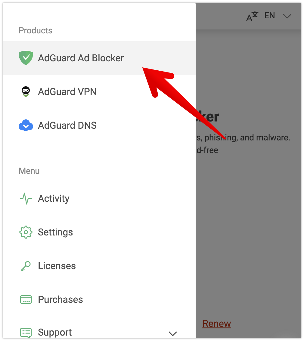 adguard wont open or on list