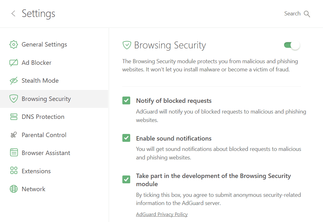 Browsing Security in Windows