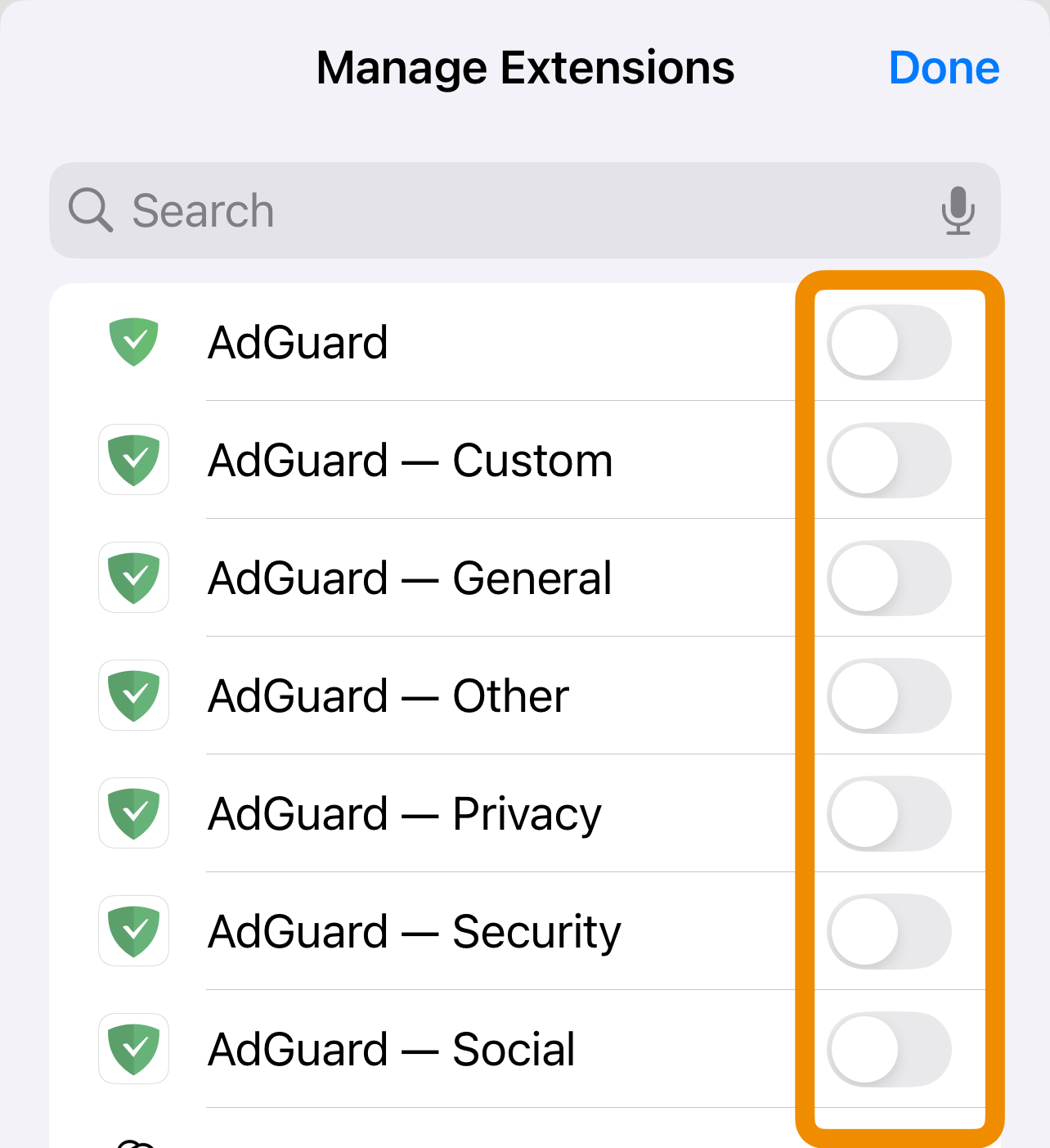 Extensions *mobile_border