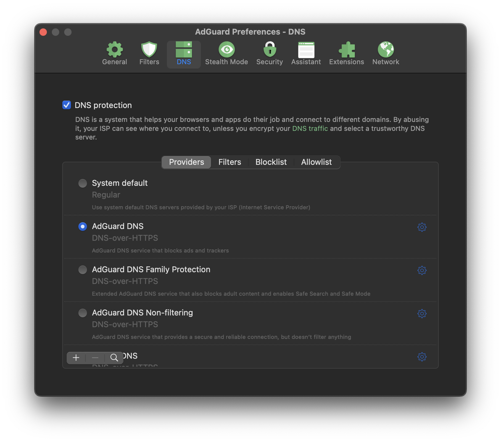 what is dns.adguard.com