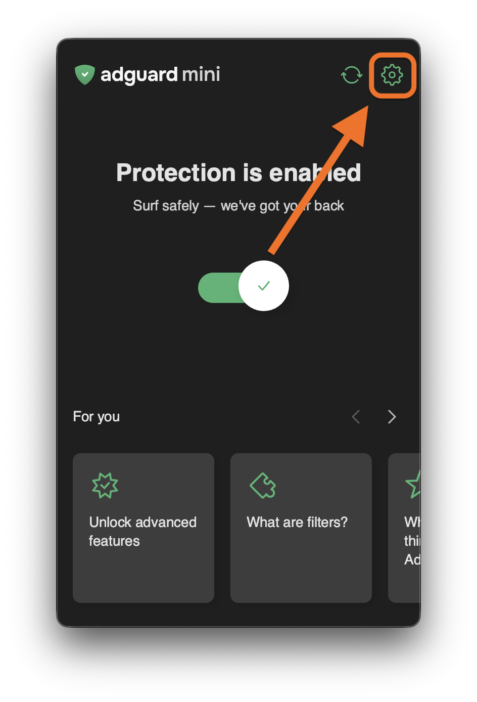 Settings icon *mobile