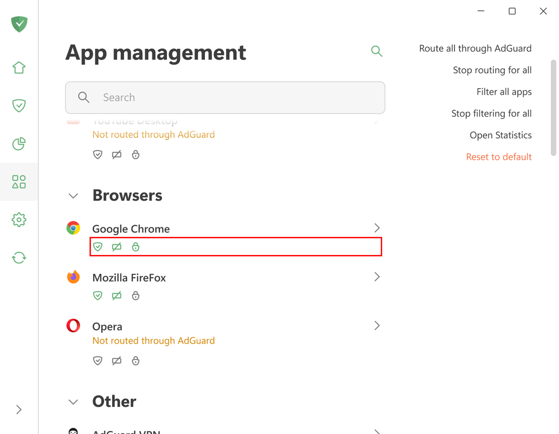 App management *border