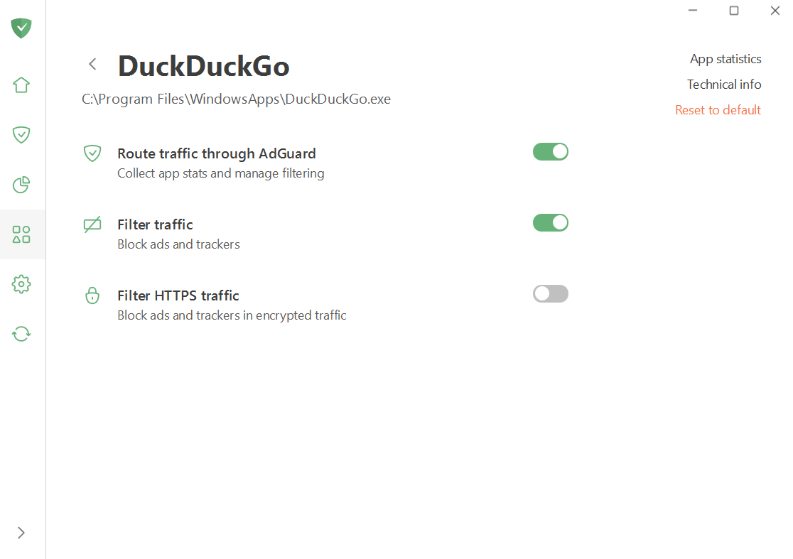 App settings *border
